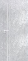 Profilo Porte модель PX-11 кромка хром с 4-х сторон цвет Серый бетон стекло лакобель лунный