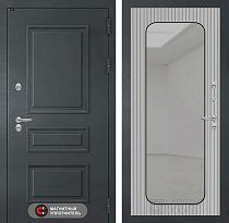 LABIRINT Входная металлическая дверь Атлантик панель Зеркало Аркада цвет Веллюто ферро с патиной