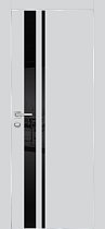 Profilo Porte модель PX-16 кромка хром с 4-х сторон цвет Агат матовый стекло лакобель чёрный