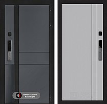 LABIRINT Входная металлическая дверь ЭвоЛаб Смарт панель №10 цвет серый софт рельеф