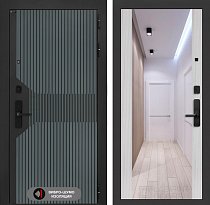 LABIRINT Входная металлическая дверь Смартлаб панель Зеркало Максимум цвет сандал белый