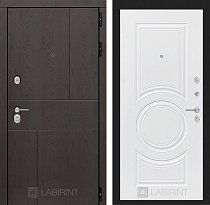 LABIRINT Входная металлическая дверь URBAN панель 23 белый софт