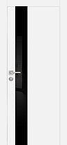 Profilo Porte модель PX-10 кромка хром с 4-х сторон цвет Белый матовый стекло лакобель чёрный