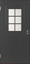 SWEDOOR Финская Входная дверь B0020 цвет тёмно-серый стекло Cotswold
