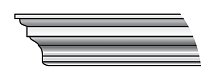 Двери Регионов Карниз 1200 мм массив ольхи цвет эмаль белая на одну сторону 1 шт.