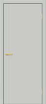 Дверь Браво модель Браво-0.10.П цвет Серый шёлк молдинг золото