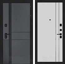 LABIRINT Входная металлическая дверь ЭвоЛаб панель №10 цвет белый софт рельеф