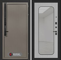 LABIRINT Входная металлическая дверь Лаб-1 Про панель Зеркало Аркада цвет Веллюто ферро с патиной