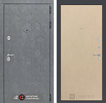LABIRINT Входная металлическая дверь BETON панель 5 венге светлый