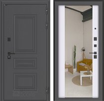LABIRINT Входная металлическая дверь Орлеан панель Зеркало Максимум цвет белый софт