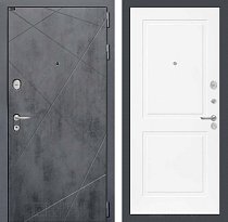 LABIRINT Входная металлическая дверь Лофт панель №11 цвет белый софт