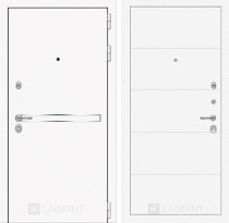 LABIRINT Входная металлическая дверь Лайн Вайт панель №13 цвет белый софт