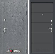 LABIRINT Входная металлическая дверь BETON панель 13 графит soft