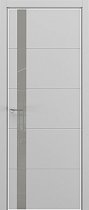 ZaDoor ART-LITE модель Groove ALU эмаль цвет RAL7047 стекло matelac silver grey