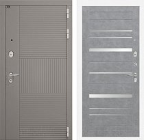 LABIRINT Входная металлическая дверь Форма панель №20 цвет бетон светлый