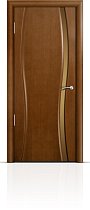 Дверь Мильяна модель Омега-1 цвет Анегри триплекс узкий бронзовый