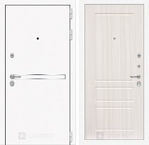 LABIRINT Входная металлическая дверь Лайн Вайт панель №3 цвет сандал белый