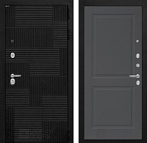 LABIRINT Входная металлическая дверь PAZL панель №11 графит soft