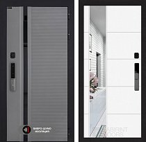 LABIRINT Входная металлическая дверь Пиано Смарт 2.0 панель №19 цвет белый софт