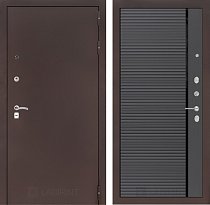 LABIRINT Входная металлическая дверь CLASSIC антик медь панель 22 графит софт