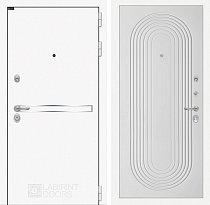 LABIRINT Входная металлическая дверь Лайн Вайт панель №33 цвет белый софт