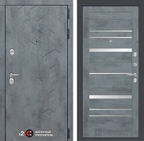 LABIRINT Входная металлическая дверь BETON панель №20 бетон тёмный