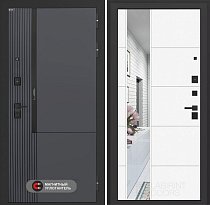 LABIRINT Входная металлическая дверь Лаб-2 Про панель №19 цвет белый софт