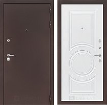 LABIRINT Входная металлическая дверь CLASSIC антик медь панель №23 белый софт