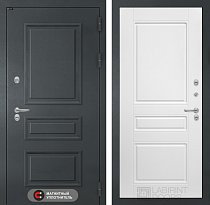 LABIRINT Входная металлическая дверь Атлантик панель №3 цвет белый софт