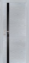 Дверь Profilo Porte модель PX-8 цвет Дуб скай серый стекло черный лакобель