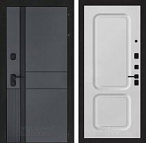 LABIRINT Входная металлическая дверь ЭвоЛаб панель №9 цвет белый софт
