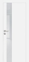 Profilo Porte модель PX-10 кромка хром с 4-х сторон цвет Белый матовый стекло лакобель лунный