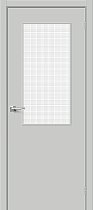 Дверь Браво модель Браво-7 цвет Grey Pro/Wired Glass 12,5
