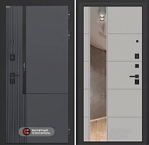 LABIRINT Входная металлическая дверь Лаб-2 Про панель №19 цвет грей софт