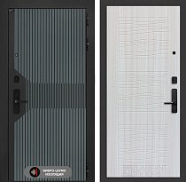 LABIRINT Входная металлическая дверь Смартлаб панель №6 цвет сандал белый