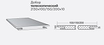 ВФД Добор "Т" 200х10х2130 мм цвет Emalex Taupe Комплект 2,5 шт.