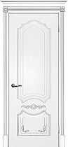 Дверь Текона Смальта-Деко 10 RAL 9003 патина серебро