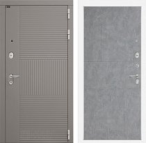 LABIRINT Входная металлическая дверь Форма панель №21 цвет бетон светлый