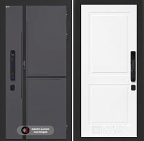 LABIRINT Входная металлическая дверь Лаб-3 Смарт панель №11 цвет белый софт