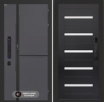 LABIRINT Входная металлическая дверь Лаб-3 Смарт панель №1 цвет венге