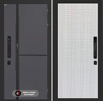 LABIRINT Входная металлическая дверь Лаб-3 Смарт панель №6 цвет сандал белый