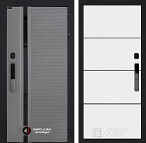 LABIRINT Входная металлическая дверь Пиано Смарт 2.0 панель №25 цвет белый софт