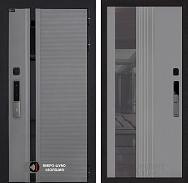 LABIRINT Входная металлическая дверь Пиано Смарт 2.0 панель №32 цвет серый софт рельеф