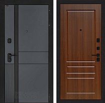 LABIRINT Входная металлическая дверь EvoLAB панель №3 цвет орех бренди