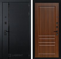 LABIRINT Входная металлическая дверь PIANO 3 орех бренди