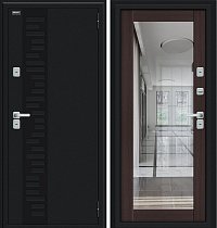 Входная Дверь Thermo Флэш Декор-2 Букле черное/Wenge Veralinga