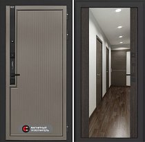 LABIRINT Входная металлическая дверь Лаб-1 Про панель Зеркало Максимум цвет венге