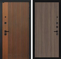 LABIRINT Входная металлическая дверь Шторм панель №5 цвет ясень тёмный