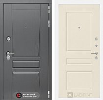 LABIRINT Входная металлическая дверь Платинум панель 3 кремовый soft