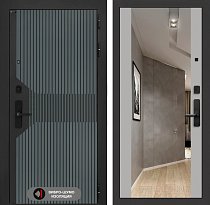 LABIRINT Входная металлическая дверь Смартлаб панель Зеркало Максимум цвет грей софт